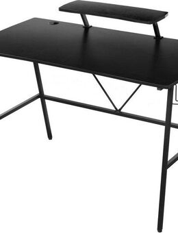 INOSIGN Gamingtisch STREAKY, Schreibtisch, Computertisch, Kabeldurchlass, 2 Kopfhörerhaken,Getränkehalter, Monitoraufsatz, Kabelführung, Breite 120 cm