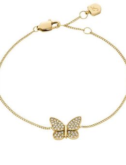 Fossil Armband Schmuck Geschenk Edelstahl SUTTON Schmetterling, mit Glasstein