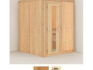 Karibu Sauna Norin, BxTxH: 151 x 151 x 198 cm, 68 mm, (Set) ohne Ofen