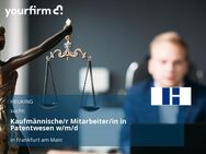 Kaufmännische/r Mitarbeiter/in in Patentwesen w/m/d - Frankfurt (Main)