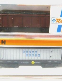 Arnold Roco N Güterzug Containerwagen Hochbordwagen beladen mit OVP TOP - Amberg