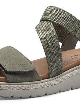 Tamaris Keilsandalette, Sommerschuh, Sandale, Plateauabsatz, mit Klettverschluss