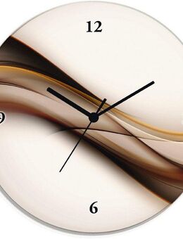Artland Wanduhr Welle (wahlweise mit Quarz- oder Funkuhrwerk, lautlos ohne Tickgeräusche)