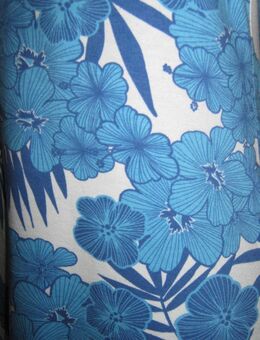 NEU * Sexy * Blüten * Flower- Power * Bodycon * Neckholder * Kleid "H&M" Gr. 38, 40- 42/ S- M * mittel- royal- blau * weiß * - Riedlingen