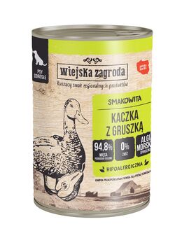 Wiejska Zagroda Dog 12 x 400 g - Ente mit Birne