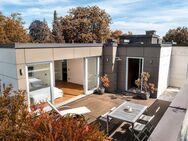 Penthouse-Highlight: Umlaufende Dachterrasse und 360°-Kamin - München