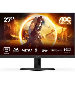 AOC Q27G4ZR Gaming-Monitor (68,6 cm/27 ", 2560 x 1440 px, QHD, 0,3 ms Reaktionszeit, 240 Hz, Fast-IPS, neig, schwenk-, höhenverstellbar, Pivot)