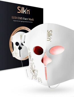 Silk'n EMS-Gerät LED EMS Face Mask, (Fernebedienung, Gesichtsmaske, USB Ladekabel), Duale Technologie mit LED und elektrischer Muskelstimulation