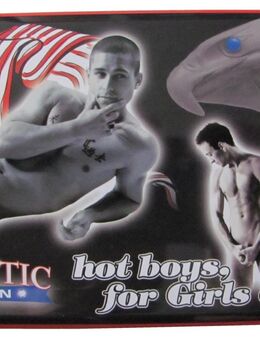 E r o t i c Men - Hot boys, for Girls only - Blechpostkarte - Doberschütz