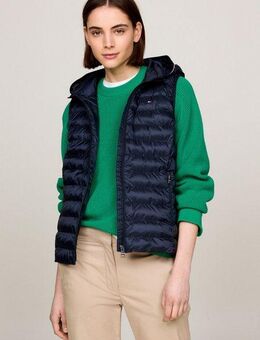 Tommy Hilfiger Steppweste LW PADDED GLOBAL STRIPE VEST (Global Serie TH WOMEN) Reißverschlusstaschen