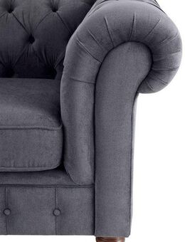 Home affaire Chesterfield-Sofa Chesterfield 3-Sitzer B/T/H: 198/89/74 cm, mit hochwertiger Knopfheftung, auch in Leder
