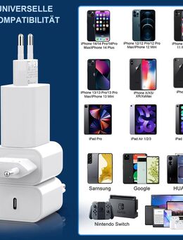 25W USB C Adapter USB-C Stecker Netzteil Power Ladegerät NEU TOP - Berlin Neukölln