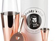 Buddy's Cocktail-Set Buddy´s Bar - Boston, (Set, 4-tlg), 1 Barmaß, 1 Barsieb, 1 Boston Shaker, 1 Stößel
