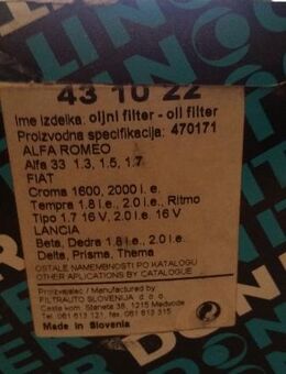 Ölfilter Donit - Berlin Lichtenberg