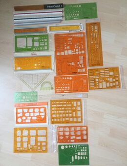 Dreikantmaßstab, Schrift-/Elektrotechnik Schablonen - Bremen