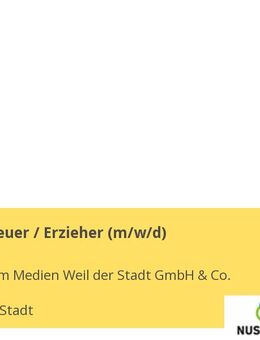 Kinderbetreuer / Erzieher (m/w/d) - Weil der Stadt