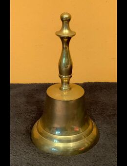 Handglocke aus Messing groß, 1980er Jahre, Poliertes Messing - Laboe