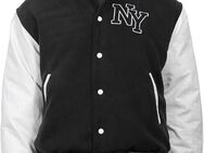 Collegejacke Schwarz-Weiß mit einen NY Logo - Hamburg