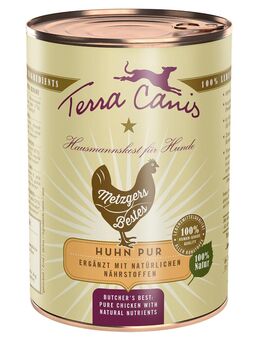 Sparpaket Terra Canis Metzgers Bestes 12 x 400 g - Huhn Pur