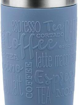 Emsa Thermobecher Travel Mug Classic, mit 360°-Trinköffnung, Edelstahl, Kunststoff, Silikon, 4h heiß, 8h kalt - 360 ml / 6h heiß, 12h kalt - 500 ml, 100% dicht