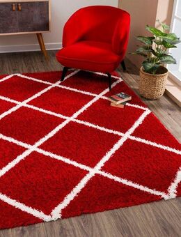 Sanat Hochflor-Teppich Madrid, rechteckig, Höhe: 30 mm, Wohnzimmer, Langflor, Shaggy Teppich
