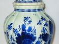 Alte Vase / Deckelvase - nummeriert - handgemalt - Delft Blau in 40476