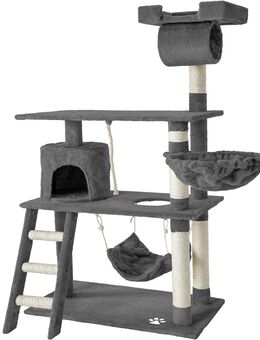 Kratzbaum Katzenkratzbaum Kletterbaum für Katzen Katzenbaum Sisal 141cm grau - Wuppertal