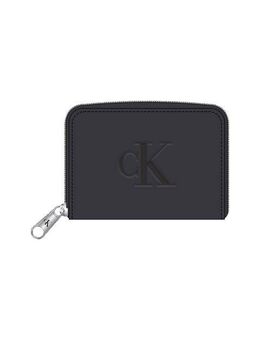 Calvin Klein Jeans Geldbörse SCULPTED MED ZIP AROUND WALLET, Geldbeutel, Portemonnaie Damen mit CK Prägung