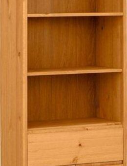 OTTO products Hochschrank Jorrick Breite 60 cm, Massivholz Kiefer mit Bio Öl/Wachs behandelt