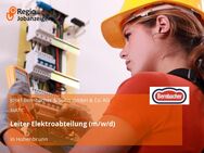 Leiter Elektroabteilung (m/w/d) - Hohenbrunn