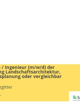 Ingenieurin / Ingenieur (m/w/d) der Fachrichtung Landschaftsarchitektur, Landschaftsplanung oder vergleichbar - Salzgitter