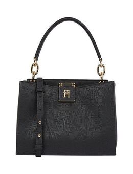 Tommy Hilfiger Tragetasche TH HER MINI TOTE, Damen Henkeltasche, Umhängetasche mit goldfarbener Zierkette