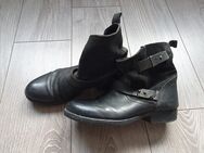 Damen Leder/Wildleder Stiefeletten/Stiefel "Lavorazione" Gr.40 Schwarz **Anschauen** - Köln