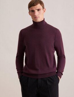 seidensticker Strickpullover Schwarze Rose 1/1 Rundhals Uni