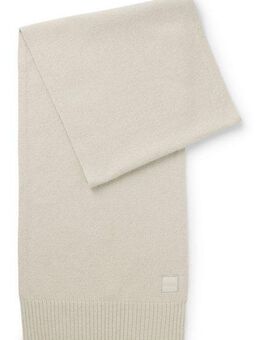 BOSS ORANGE Strickschal Akaio_R_Scarf, 50% Wolle Winterschal Wollschal Herbst Premium Mode