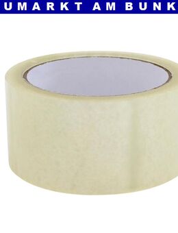 Packband PP 48 mm × 66 m transparent – Universelles Verpackungsband für Haushalt & Büro - Gelsenkirchen