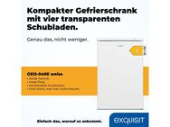 exquisit Gefrierschrank GS12-040E weiss, 85,5 cm hoch, 55,0 cm breit, 91 L Volumen, 4 Sterne Gefrieren