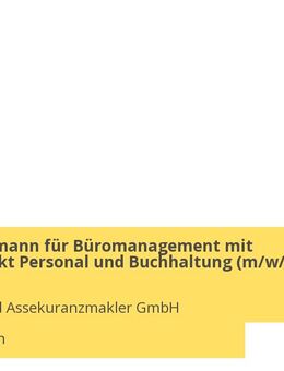 Kauffrau/-mann für Büromanagement mit Schwerpunkt Personal und Buchhaltung (m/w/d) - Sauerlach