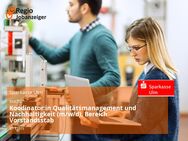 Koodinator:in Qualitätsmanagement und Nachhaltigkeit (m/w/d), Bereich Vorstandsstab - Ulm