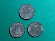 3 mal 10 Pfennig Münzen Deutsches Reich 1921 - Ellerau