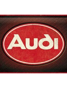 Tolles Audi Logo Red Shine Blechschild Nostalgic 20x30 cm - Berlin