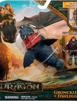 Spin Master Spielfigur Dragons Movie - Viking & Dragon - Fleischklops & Fischbein