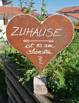 Spruchherz Spruchtafel auf Stein - Kraftisried