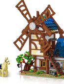 Mittelalterliche Windmühle , 1824 Klemmbausteine in 30900