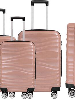 DMS Kofferset 3-teilig mit Rollen & Zahlenschloss Rosa - Birkenfeld (Baden-Württemberg)