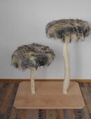 Katzen-Kratzbaum, HOCHWERTIG, 2-fache Höhe, echtes Fell, & Siskalwicklung - SONDERPREIS !!! in 80809