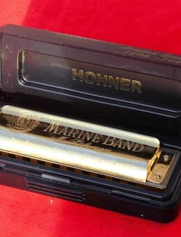 Hohner Marine Band 1896-1996 24k Gold-Plated Bluesharp Harmonica 39,- - Flensburg