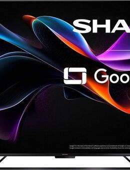 Sharp 4T-C65HRx QLED-Fernseher (164 cm/65 Zoll, 4K Ultra HD, Google TV, Smart-TV)