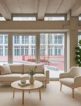 Stilvoll wohnen: Helle Wohnung mit Designküche, bodentiefen Fenstern und Gemeinschaftsangeboten - Berlin