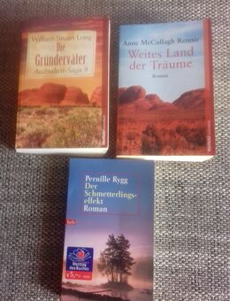 William Stuart Long- Die Gründerväter ( Australian Saga 9) TB , AnneMcCullagh Rennie-Weites Land der Träume TB ,Pernille Rygg-Der Schmetterlingseffekt TB Mängelexemplar - Euskirchen